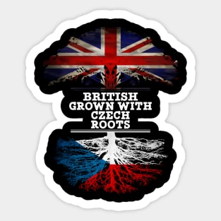 British Grown With Czech Roots - Gift for Czech With Roots From Czech Republic Sticker